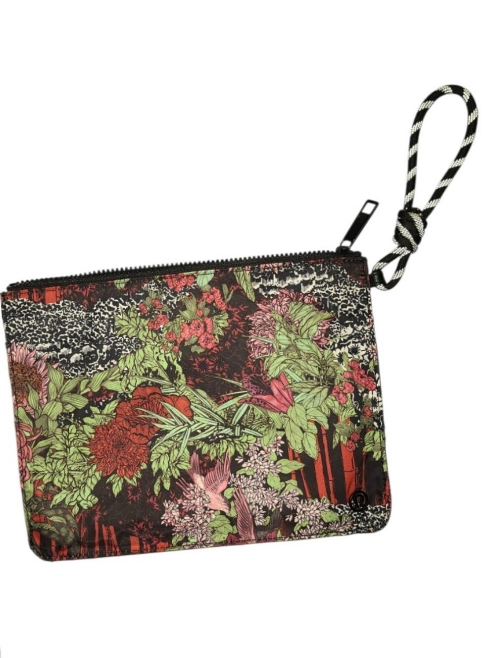 Lululemon All Zipped Up Pouch Zen Garden Multi Floral Wristlet Retired Print